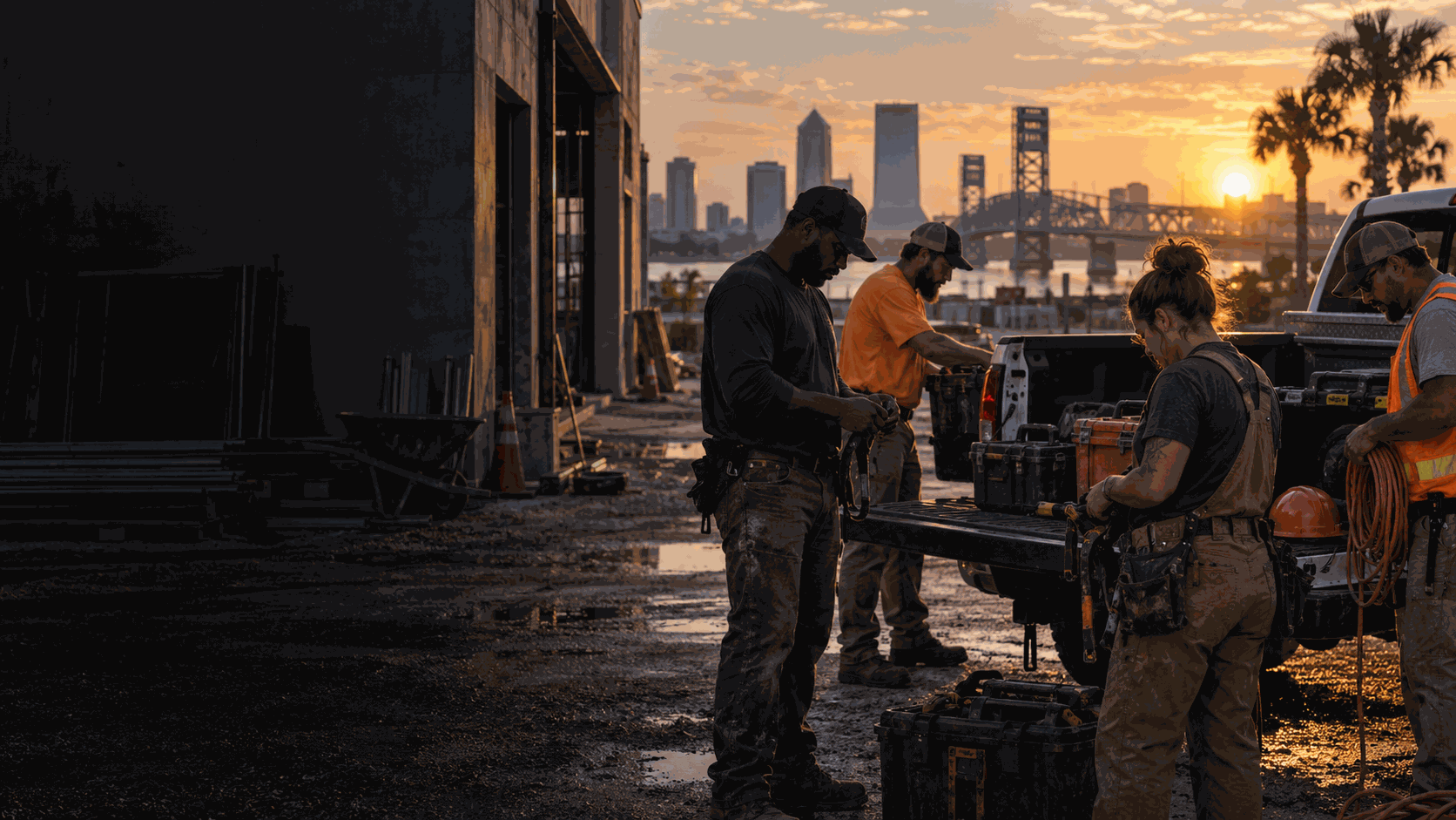 North Florida trades crew at a Jacksonville jobsite
